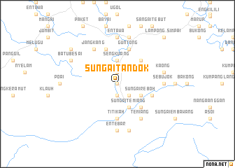 map of Sungai Tandok