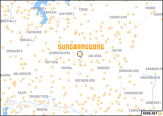 map of Sŭngbang-dong