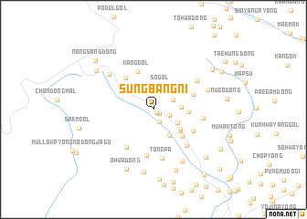 map of Sŭngbang-ni