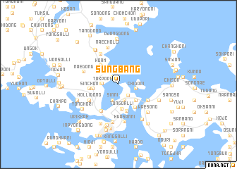 map of Sŭngbang