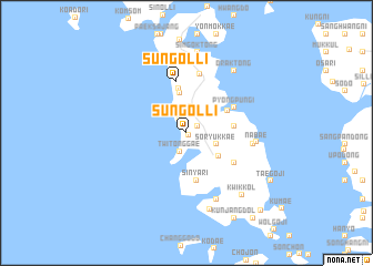 map of Sŭngŏl-li