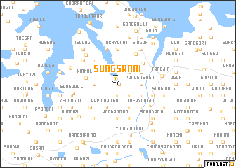 map of Sŭngsan-ni