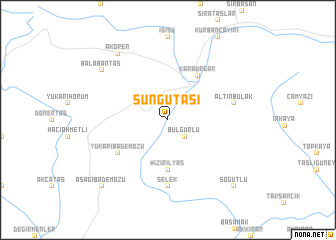 map of Süngütaşı