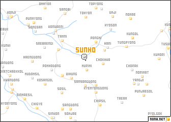 map of Sunho