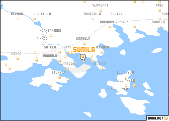 map of Sunila