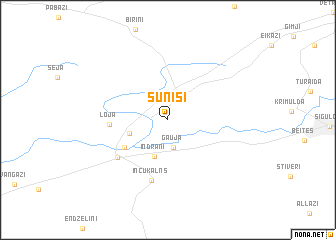 map of Suniši