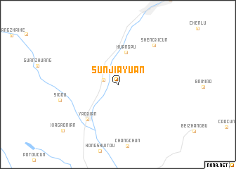 map of Sunjiayuan