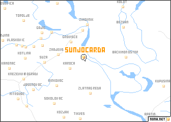 map of Sunjočarda