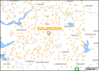 map of Sunjŏngnii-ri