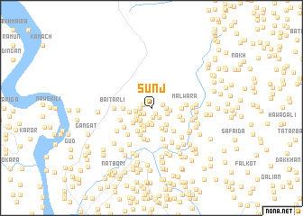 map of Sunj