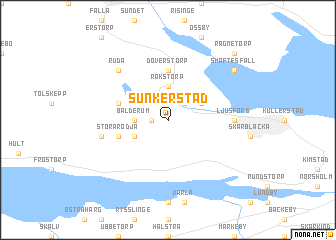 map of Sunkerstad