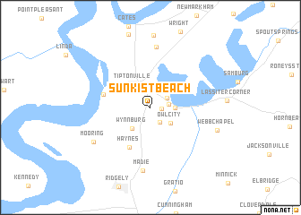 map of Sunkist Beach