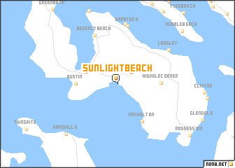 map of Sunlight Beach