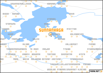 map of Sunnanhaga