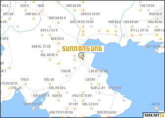 map of Sunnansund