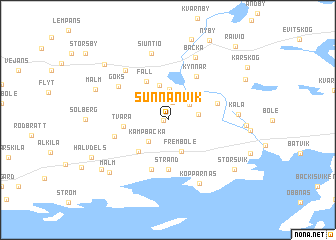 map of Sunnanvik