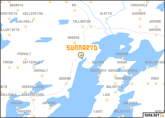 map of Sunnaryd