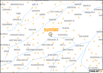 map of Sūnnār