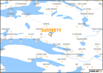 map of Sunnbotn