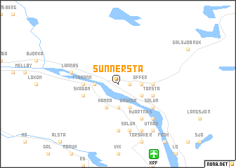 map of Sunnersta