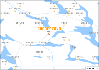 map of Sunnestbyn