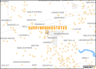 map of Sunnybrook Estates