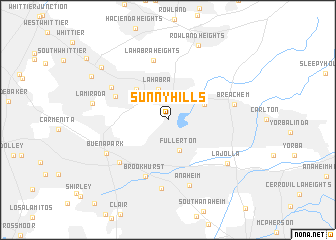 map of Sunny Hills