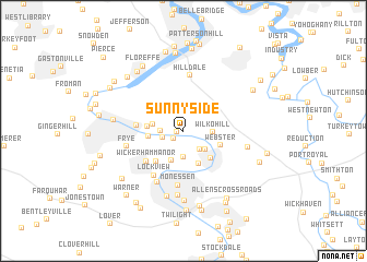 map of Sunny Side