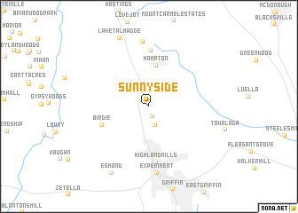 map of Sunny Side