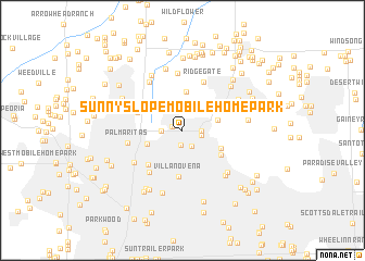 map of Sunny Slope Mobile Home Park