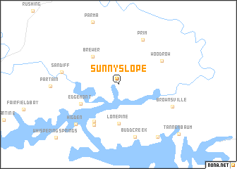 map of Sunny Slope