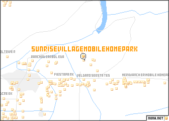 map of Sunrise Village Mobile Home Park