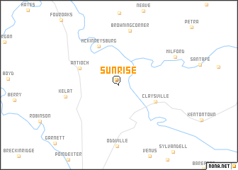 map of Sunrise