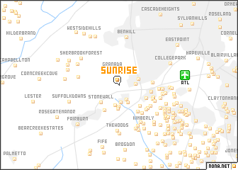 map of Sunrise