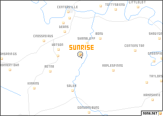 map of Sunrise