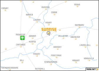 map of Sunrise