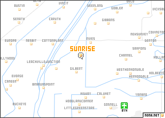 map of Sunrise