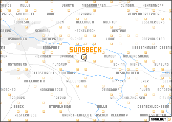 map of Sünsbeck