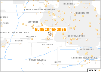 map of Sunscape Homes