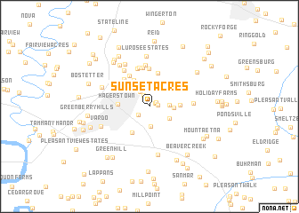 map of Sunset Acres