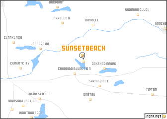 map of Sunset Beach