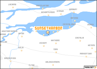 map of Sunset Harbor