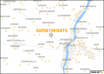 map of Sunset Heights