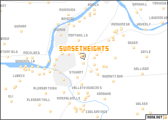 map of Sunset Heights