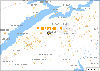 map of Sunset Hills