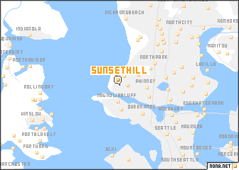 map of Sunset Hill