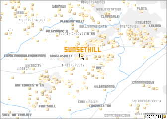 map of Sunset Hill