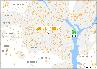 map of Sunset Manor