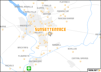 map of Sunset Terrace