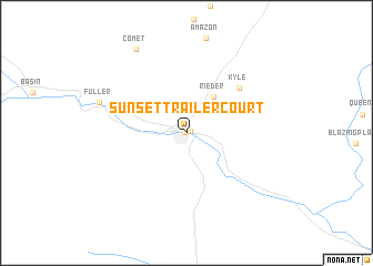 map of Sunset Trailer Court